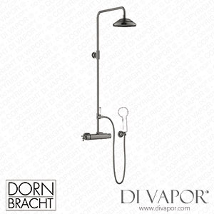 Dornbracht Madison Showerpipe with Shower Thermostat without Hand Shower - Brushed Dark Platinum 34 459 360-99 Spare Parts