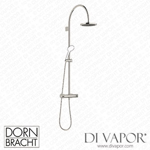 Dornbracht Series Specific Showerpipe with Shower Thermostat without Hand Shower - Platinum 34 459 892-08 Spare Parts