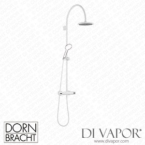 Dornbracht Series Specific Showerpipe with Shower Thermostat without Hand Shower - Matte White 34 459 892-10 Spare Parts
