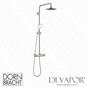 Dornbracht Series Specific Showerpipe with Shower Thermostat without Hand Shower - Brushed Platinum 34 459 979-06 Spare Parts