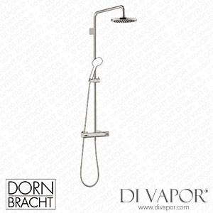 Dornbracht Series Specific Showerpipe with Shower Thermostat without Hand Shower - Platinum 34 459 979-08 Spare Parts