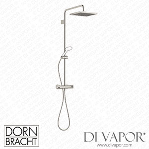 Dornbracht Series Specific Showerpipe with Shower Thermostat without Hand Shower - Platinum 34 459 980-08 Spare Parts