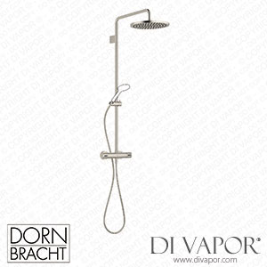 Dornbracht Series Specific Showerpipe with Shower Thermostat without Hand Shower - Brushed Platinum 34 460 979-06 Spare Parts