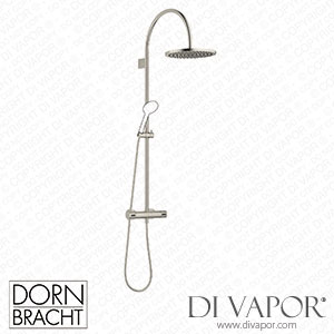 Dornbracht Series Specific Showerpipe with Shower Thermostat without Hand Shower - Brushed Platinum 34 462 892-06 Spare Parts