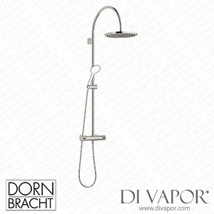 Dornbracht Series Specific Showerpipe with Shower Thermostat without Hand Shower - Platinum 34 462 892-08 Spare Parts