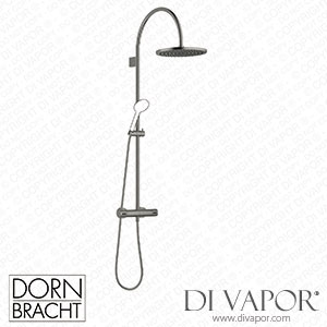 Dornbracht Series Specific Showerpipe with Shower Thermostat without Hand Shower - Brushed Dark Platinum 34 462 892-99 Spare Parts