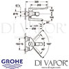 Grohe Grohtherm Ergomix Thermostatic Basin Mixer Dimensions