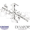 Grohe Grohtherm Ergomix Thermostat Basin Mixer Spares