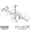 Grohe Grohtherm Ergomix Thermostat Basin Mixer Spares