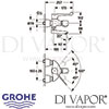 Grohe Grohtherm Ergomix Thermostat Basin Mixer Dimensions