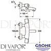 Grohe 34026 Mixer Spare Diagram