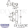 Grohe Tenso Thermostat Shower Mixer Dimensions