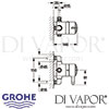Grohe Avensys Single Control DO8 Shower Mixer Dimensions