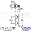 Grohe 34065 Mixer Spare Diagram