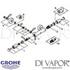 Grohe Grohtherm 1000 Cosmopolitan M Thermostatic Shower Mixer Spares