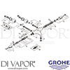Grohe 34070 Mixer Spare Tech Diagram