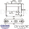 Grohe 4-Hole Bath Shower Combination Dimensions