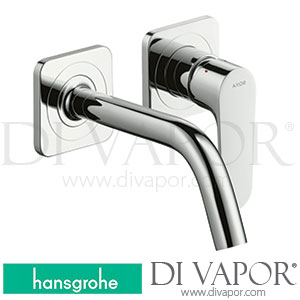Hansgrohe 34113000 AXOR Citterio M Single Lever Basin Mixer for Concealed Installation Wall-Mounted with Spout 167 Mm and Escutcheons 04/08 - 02/10 Spare Parts