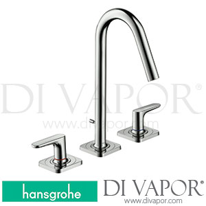Hansgrohe 34133000 AXOR Citterio M 3-Hole Basin Mixer 160 with Lever Handles, Escutcheons and Pop-Up Waste Set 01/10 - 09/10 Spare Parts