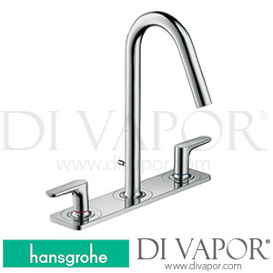Hansgrohe 34134000 AXOR Citterio M 3-Hole Basin Mixer 160 with Pop-Up Waste Set, Lever Handles and Plate 01/10 - 09/10 Spare Parts