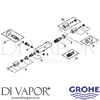 Grohe 34149000 Mixer Spare Tech Diagram