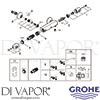 Grohe 34150003 Mixer Spare Tech Diagram