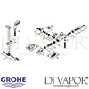 Grohe Grohtherm 1000 Thermostatic Shower Mixer Shower Set Spares