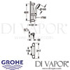 Grohe Grohtherm 1000 Thermostatic Shower Mixer Shower Set Dimensions