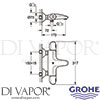 Grohe 34155003 Mixer Spare Diagram