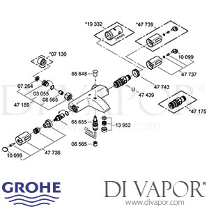 Grohe 34156000 Grohtherm Auto 1000 Bar Mixer Shower Spare Parts
