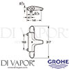 Grohe 34158003 Mixer Spare Diagram