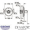 Grohe Grohtherm 1000 Central Thermostatic Mixer Shower Dimensions