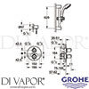 Grohe 34162000 Mixer Spare Diagram