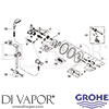 Grohe 34162000 Mixer Spare Tech Diagram