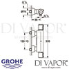 Grohe Grohtherm 2000 Thermostatic Shower Mixer Dimensions