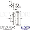 Grohe 34169001 Mixer Spare Diagram