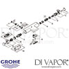 Grohe Grohtherm 2000 Thermostat Bath Shower Mixer Spares