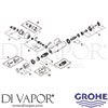 Grohe 34179 Mixer Spare Tech Diagram
