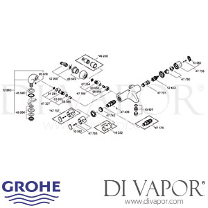 Grohe 34185000 Grohtherm Auto 3000 Bar Mixer Shower Spare Parts