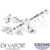 Grohe 34188 Mixer Spare Tech Diagram