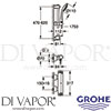 Grohe 34195001 Mixer Spare Diagram