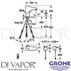 Grohe 34197000 Mixer Spare Diagram