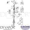 Grohe 34197000 Mixer Spare Tech Diagram