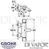 Grohe Grohtherm 2000 Special Thermostatic Bath Shower Mixer Dimensions
