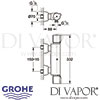 Grohe Grohtherm 2000 Special Thermostatic Shower Mixer Dimensions