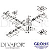 Grohe 34215002 Mixer Spare Tech Diagram