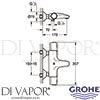 Grohe 34227002 Mixer Spare Diagram