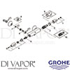 Grohe 34229000 Mixer Spare Tech Diagram