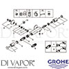 Grohe 34229002 Mixer Spare Tech Diagram