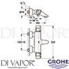 Grohe 34230000 Mixer Spare Diagram